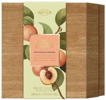 Coffret 4711 Acqua Colonia White Peach & Coriander : Eau de Cologne 170 ml + Gel Douche