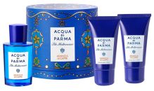 Coffret Blu Mediterraneo Arancia di Capri Noël 2023 : Eau de toilette 75 ml + Gel douche 40 ml + Lotion corps 40 ml pas chère