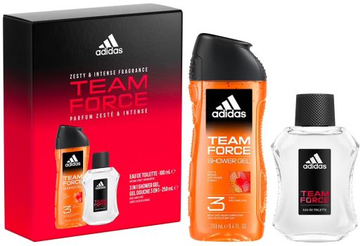 Coffret Team Force : Eau de toilette 100 ml + Gel douche 250 ml