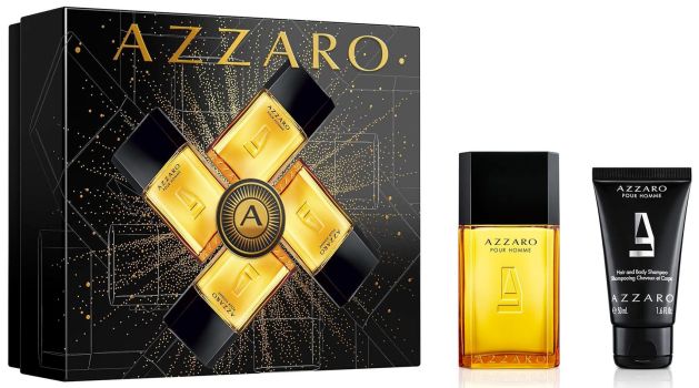 Coffret Azzaro pour Homme 2022 Noël : Eau de toilette 50 ml + Shampoing 50 ml