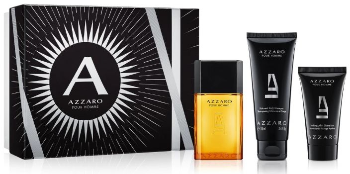 Coffret Azzaro pour Homme : Eau de toilette 100 ml + Shampoing + Baume Après-Rasage