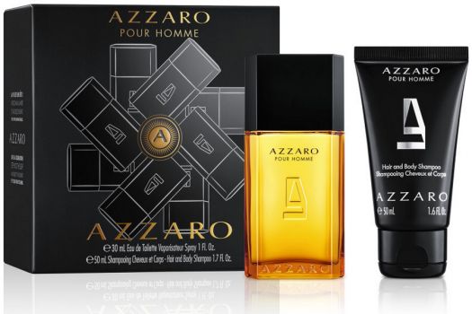 Coffret Azzaro pour Homme 2022 Kit de Voyage : Eau de toilette 30 ml + Shampoing