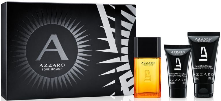 Coffret Azzaro pour Homme : Eau de toilette 30 ml + Shampoing + Baume Après-Rasage 