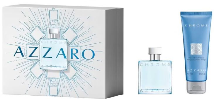 Coffret Chrome : Eau de toilette 50 ml + Shampooing 75 ml
