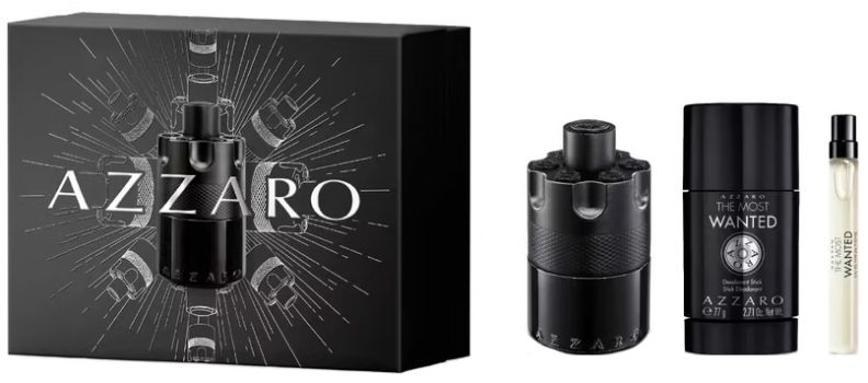 Coffret The Most Wanted : Eau de parfum 100 ml + Déodorant 77 g + Eau de parfum 10 ml
