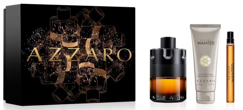 Coffret The Most Wanted Parfum Noël 2023 : Eau de parfum 100 ml + Gel douche 75 ml + Eau de parfum 10 ml