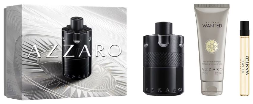 Coffret The Most Wanter Fête des Pères 2025 : Eau de parfum 100 ml + Format voyage 10 ml + Gel douche 75 ml