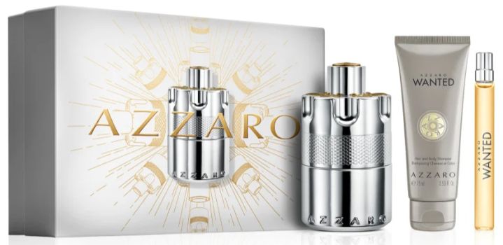 Coffret Wanted Fête des Pères 2024 : Eau de parfum 100 ml + Format voyage 10 ml + Gel douche 75 ml