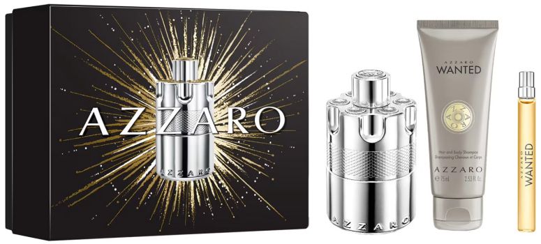 Coffret Wanted Noël 2024 : Eau de parfum 100 ml + Format voyage 10 ml + Gel douche 75 ml