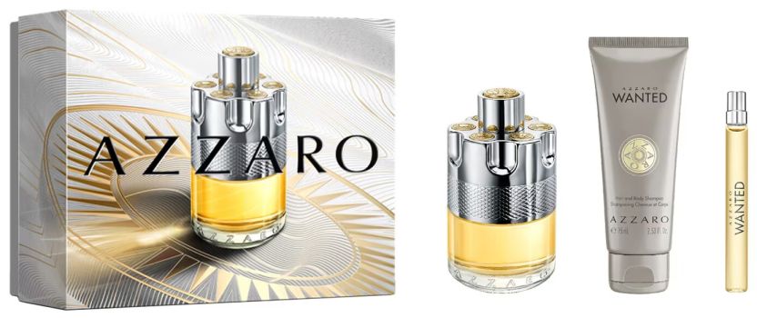 Coffret Wanted Saint-Valentin 2025 : Eau de toilette 100 ml + Format voyage 10 ml + Gel douche 75 ml