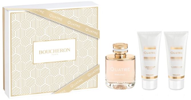 Coffret Quatre : Eau de parfum + Lait Corps + Gel Douche