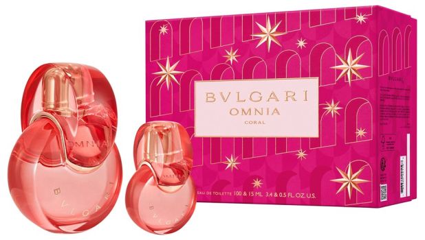 Coffret Omnia Coral Noël 2023 : Eau de toilette 100 ml + Eau de toilette 15 ml