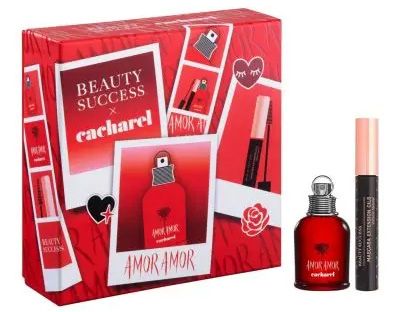 Coffret Cacharel & Beauty Sucess, Amor Amor Noël 2023 : Eau de toilette 30 ml + Mascara