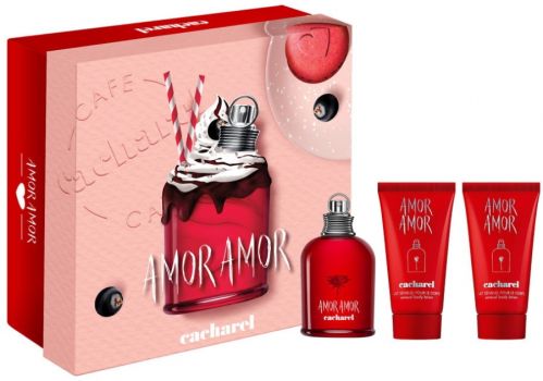 Coffret Amor Amor 2022 Saint-Valentin : Eau de toilette 50 ml + Laits corps x2