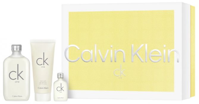 Coffret CK One : Eau de Toilette 100 ml + Miniature + Gel Douche