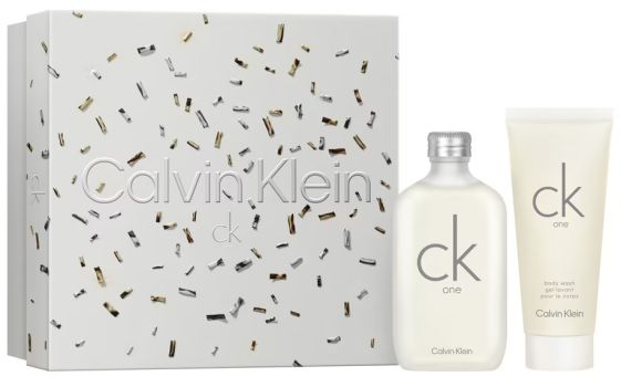 Coffret CK One Noël 2023 : Eau de toilette 100 ml + Gel douche 100 ml