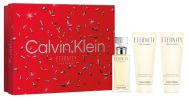 Calvin Klein  Coffret Eternity Noël 2023 : Eau de parfum 50 ml + Lait corps 100 ml + Gel douche 100 ml pas chers