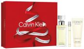 Calvin Klein  Coffret Noël Eternity : Eau de parfum 100 ml + Vaporisateur Voyage + Lait Corps pas chers