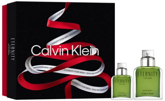 Coffret Noël Eternity Men : Eau de parfum 100 ml + Eau de parfum