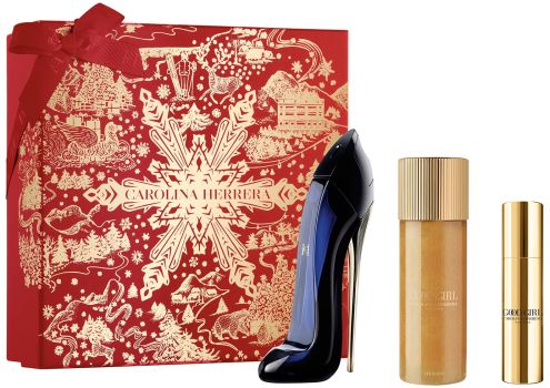Coffret Good Girl Noël 2024 : Eau de parfum 80 ml + Format voyage 10 ml + Huile 100 ml