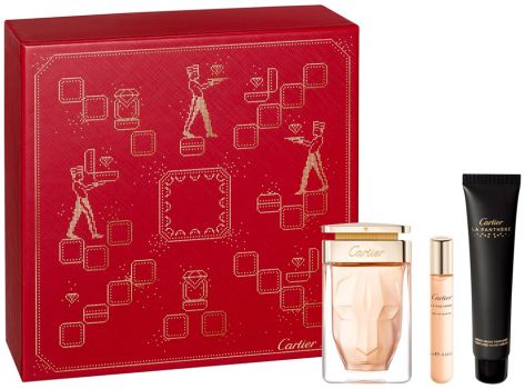 Coffret La Panthère 2022 : Eau de parfum 75 ml + Vaporisateur 10 ml + Crème 40 ml