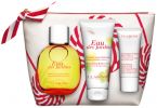 Clarins Coffret Eau des Jardins : Eau de soin 100 ml + Exfoliant + Lait Corps pas chers