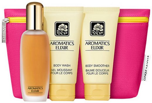 Coffret Aromatics Elixir 2022 : Eau de Parfum 45 ml + Baume Corps + Gel Douche + Trousse