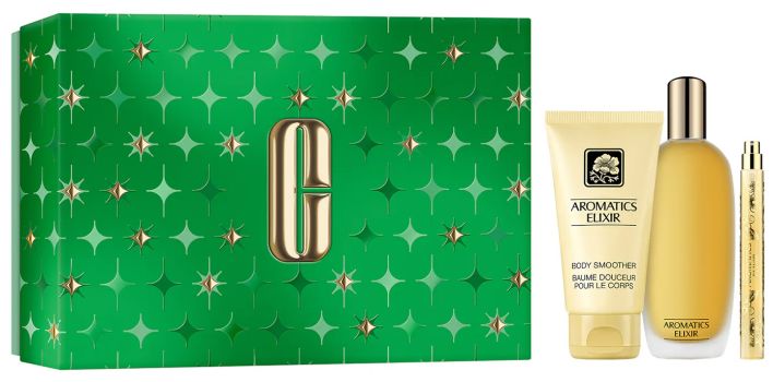 Coffret Aromatics Elixir Noël 2025 : Eau de parfum 100 ml + Format 10 ml + Baume 75 ml