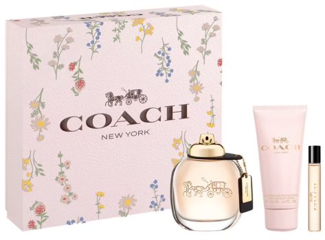 Coffret Coach Fête des Mères 2023 : Eau de parfum 90 ml + Lait corps 100 ml + Eau de parfum 7.5 ml 