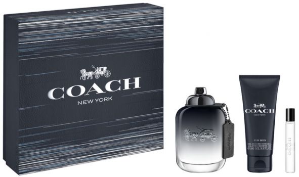 Coffret Coach for Men : Eau de toilette 100 ml + Gel Douche + Vaporisateur de voyage