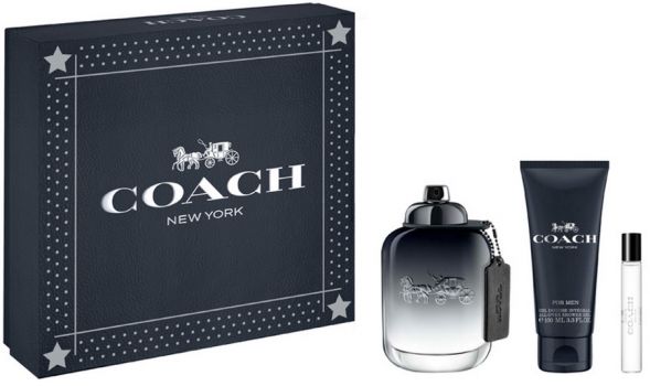 Coffret Coach for Men : Eau de toilette 100 ml + Gel Douche + Vaporisateur de voyage