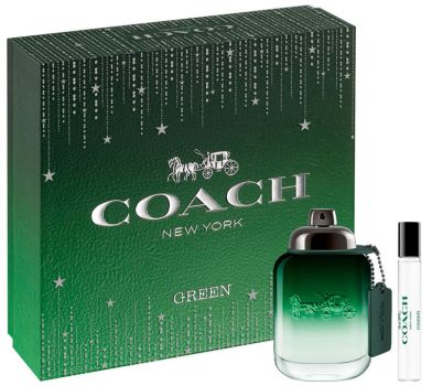 Coffret Coach Green Noël 2023 : Eau de toilette 50 ml + Eau de toilette 7.5 ml