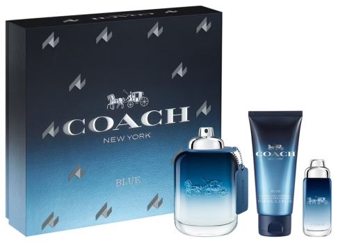 Coffret Coach Man Blue Fête des pères 2023 : Eau de toilette 100 ml + Gel douche 100 ml + Eau de toilette 15 ml