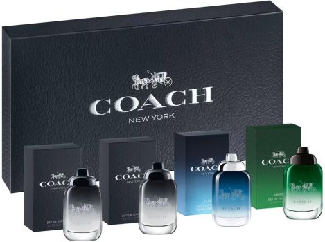 Coffret Coach Miniatures Fête des Pères 2024 : 2 x Coach For Men 4,5 ml + Coach Man Blue 4,5 ml + Coach Green 4,5 ml