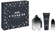 Coach Coffret Noël Coach for Men : Eau de toilette 100 ml + Gel Douche + Vaporisateur de voyage pas chers