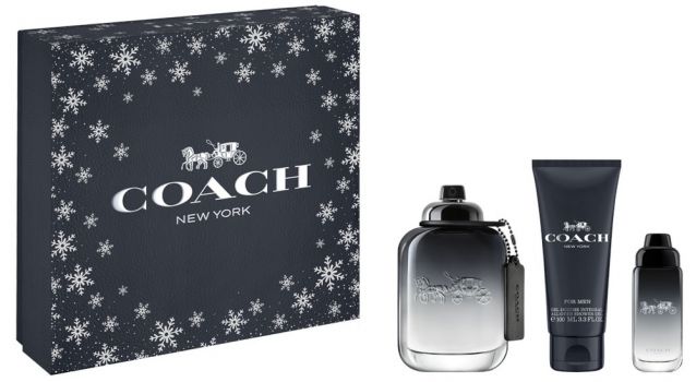 Coffret Noël Coach for Men : Eau de toilette 100 ml + Gel Douche + Vaporisateur de voyage