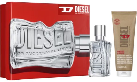 Coffret D by Diesel : Eau de toilette 30 ml + Gel douche 75 ml