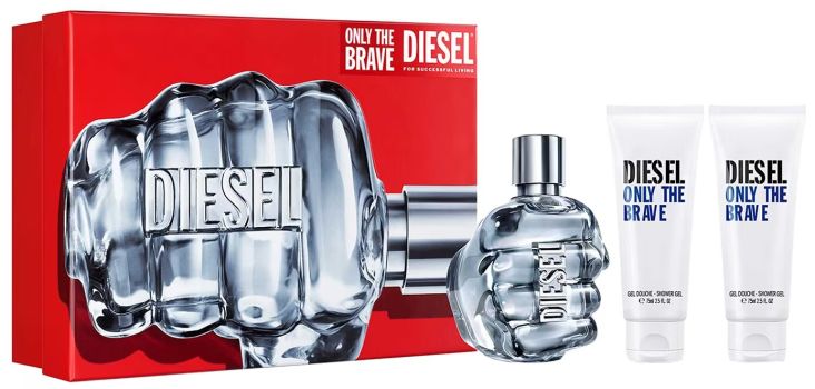 Coffret Only the Brave Noël 2023 : Eau de toilette 125 ml + Gel douche 50 ml + Gel douche 50 ml