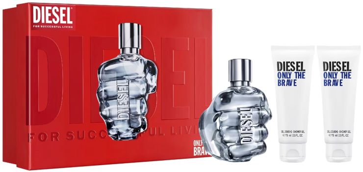 Coffret Only the Brave Noël 2024 : Eau de toilette 125 ml + 2x Gel douche 75 ml