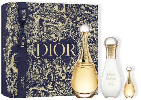 Coffret J'adore 2022 : Eau de parfum 100 ml + Lait Corps 75 ml + Miniature 5 ml