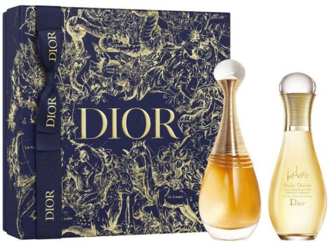 Coffret J'Adore Infinissime Noël 2022 : Eau de parfum 50 ml + Huile pour le corps 75 ml