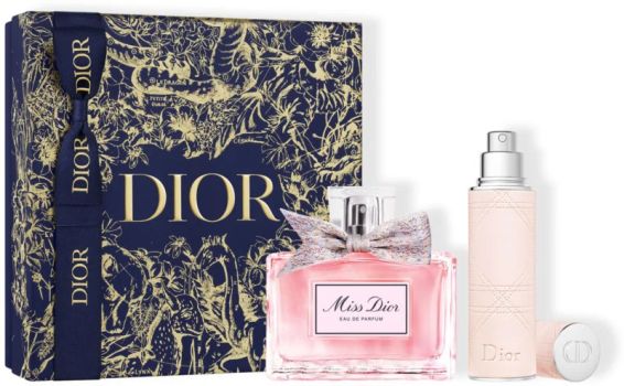 Coffret Miss Dior Noël 2022 : Eau de parfum 50 ml + Format voyage 10 ml