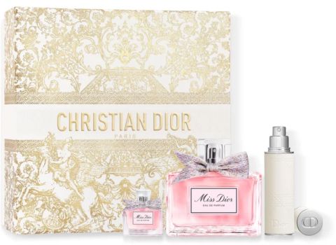 Coffret Miss Dior Noël 2023 : Eau de parfum 100 ml + Eau de parfum 10 ml + Eau de parfum 5 ml