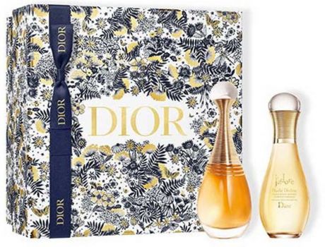 Coffret J'adore 2021 Noël : Eau de parfum 50 ml + Huile Divine 75 ml