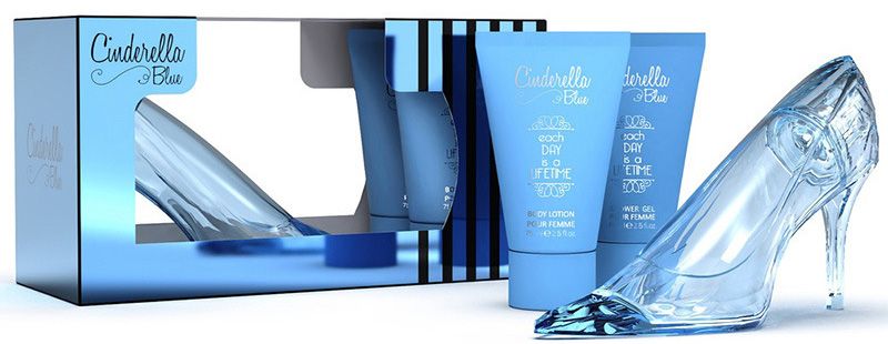 Coffret Cendrillon Bleu Noël 2023 : Eau de toilette 60 ml + Lait corporel 75 ml + Gel douche 75 ml