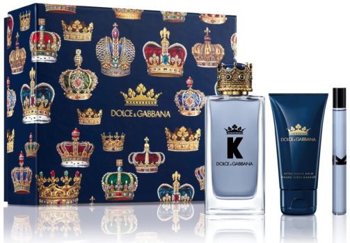 Coffret K by Dolce&Gabbana : Eau de Toilette 100 ml + Baume Après-Rasage + Vaporisateur format Voyage