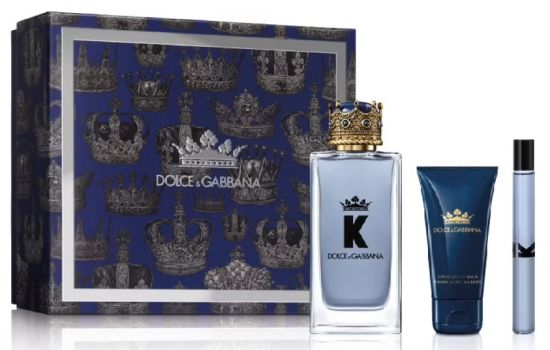 Coffret K by Dolce&Gabbana Noël 2022 : Eau de toilette 100 ml + Format voyage 10 ml + Baume après-rasage 50 ml