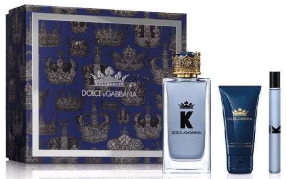 Coffret K by Dolce&Gabbana Noël 2022 : Eau de toilette 100 ml + Format voyage 10 ml + Gel douche 50 ml
