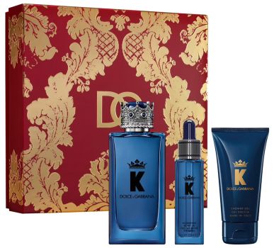 Coffret K Noël 2023 : Eau de parfum 100 ml + Huile barbe 25 ml + Gel douche 50 ml