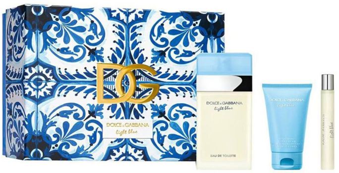 Coffret Light Blue Noël 2023 : Eau de toilette 100 ml + Crème corps 50 ml + Eau de toilette 10 ml